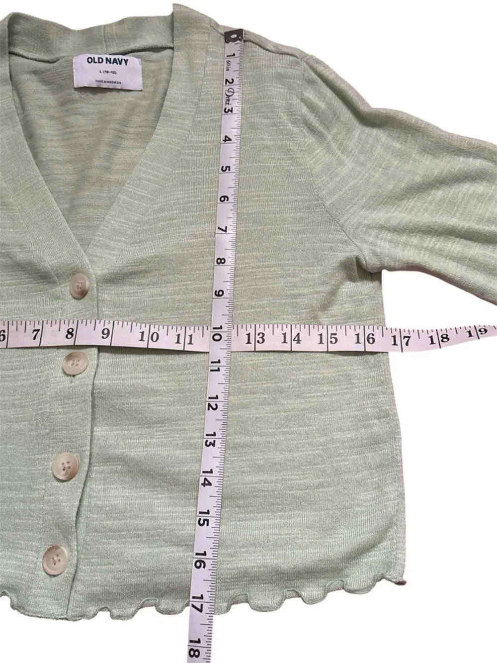 Old Navy Sage Green Lightweight Cropped Cardigan